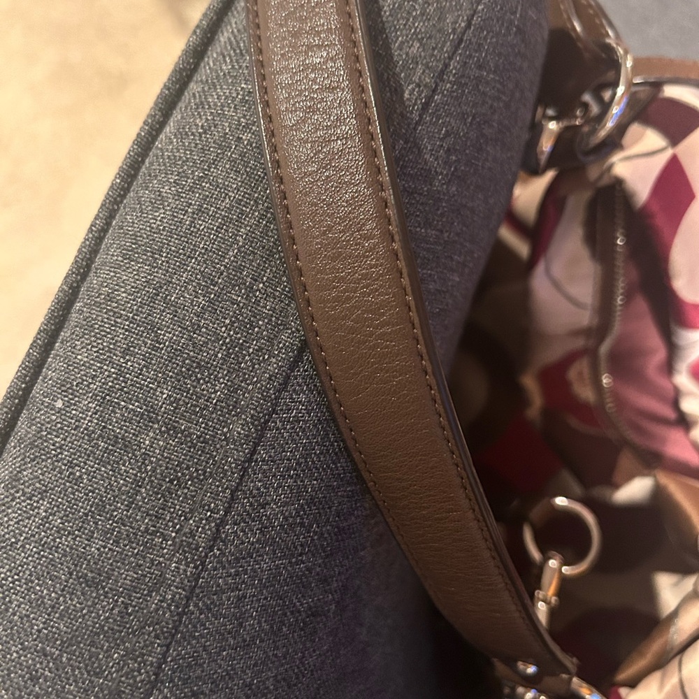 Coach Madison metallic Isabelle’s satin clutch and shoulder bag. - Picture 10 of 15